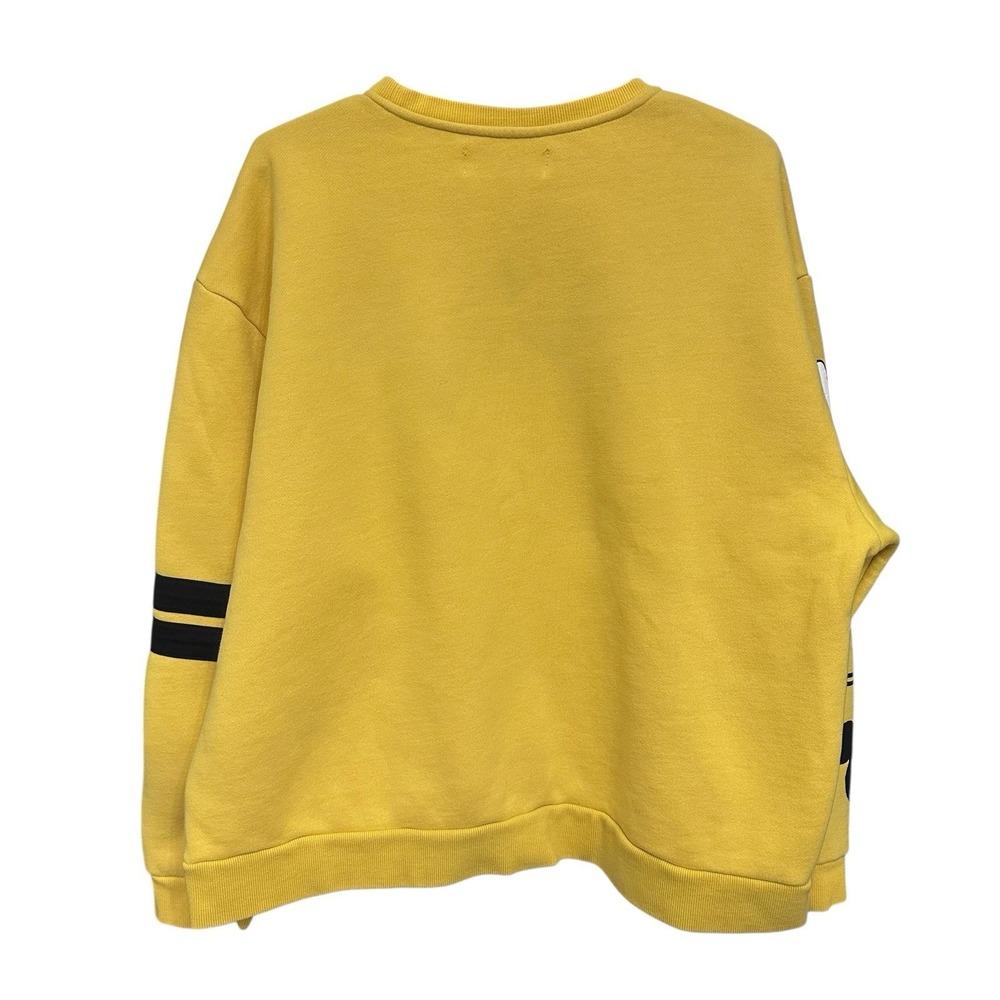 Disney Mickey Yellow Pullover Crewneck Sweatshirt Size 2XL Embroidered‎ - Picture 4 of 10